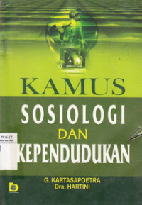 Image of Kamus Sosiologi dan Kependudukan