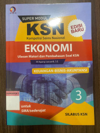 Image of Super Modul KSN SMA Ekonomi: Keuangan Bisnis Akuntansi 3